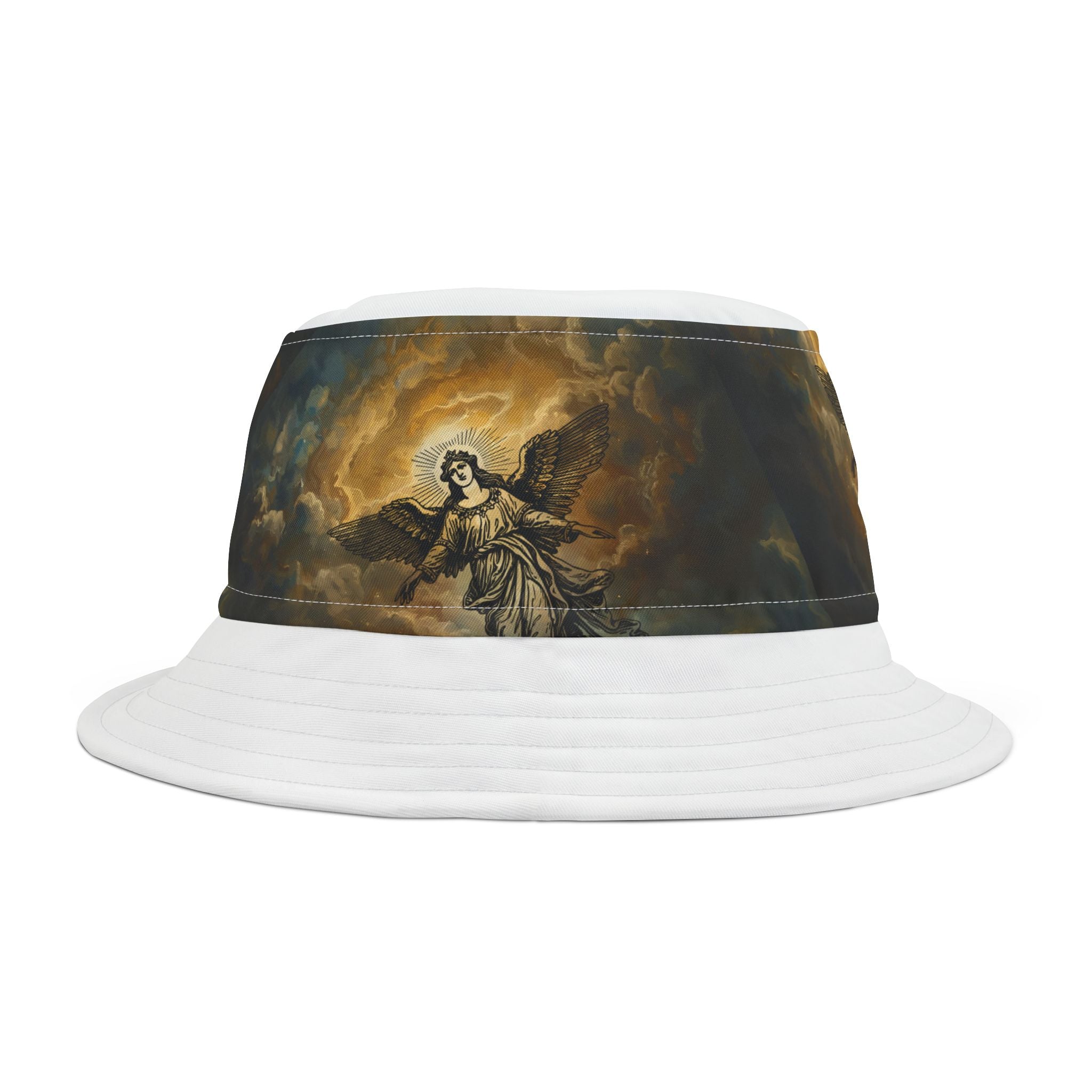 Angelic Canvas Bucket Hat – Spiritual Summer Style